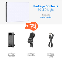 Luz básica para selfie con clip frontal y trasero para teléfono