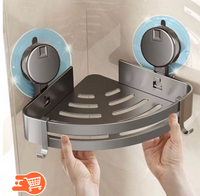 Estante con ventosa para ducha | 2 UNIDADES