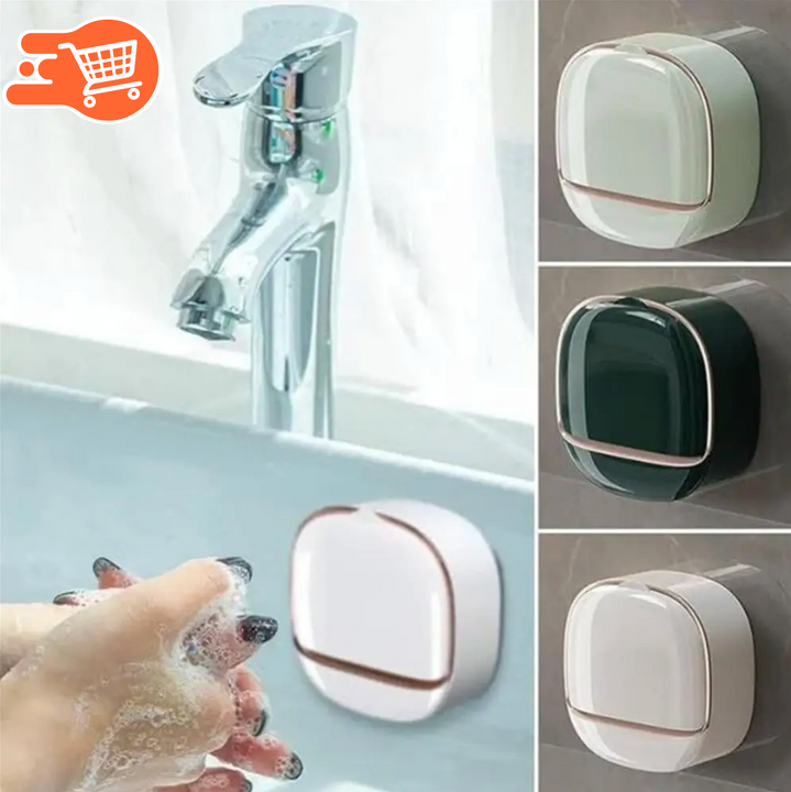 Caja de jabón para baño con desagüe