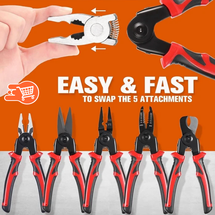 Juego de alicates 5 en 1