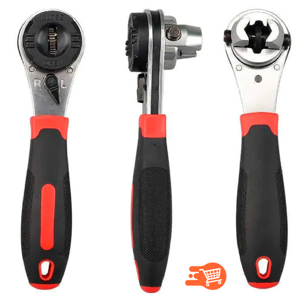 Llave de trinquete ajustable multifuncional