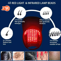 Gorro de terapia de luz roja para el crecimiento rápido del cabello