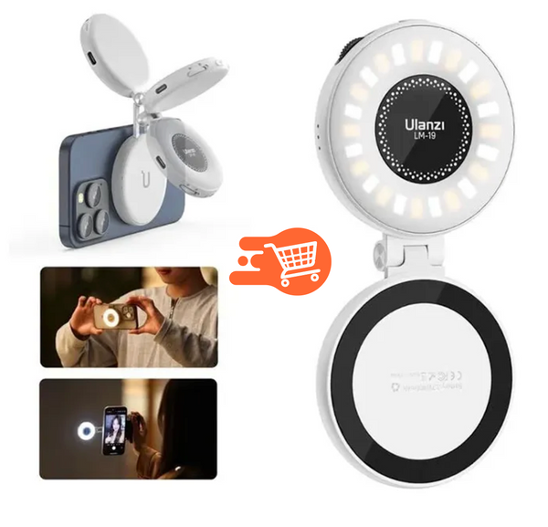 Luz magnética para selfies
