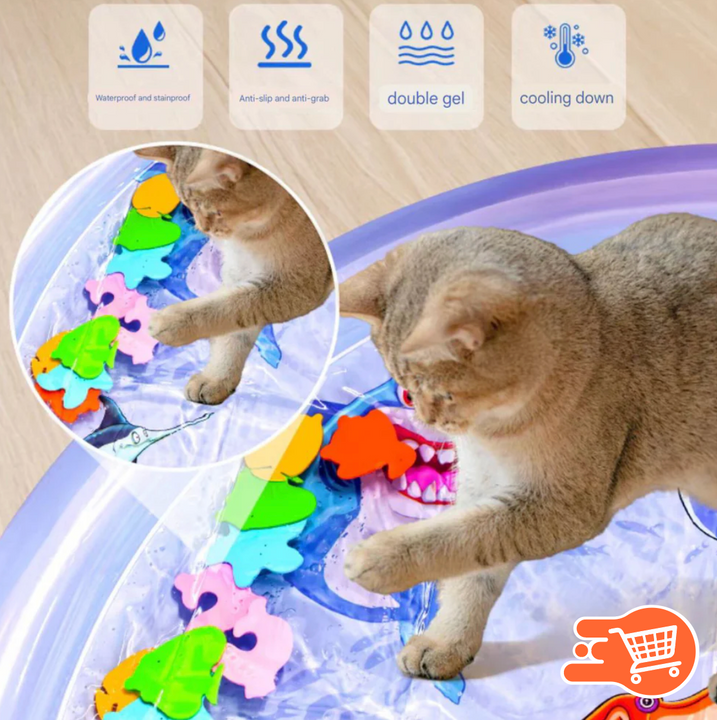 Cama de agua inflable para mascotas