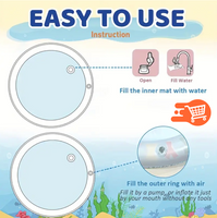 Cama de agua inflable para mascotas