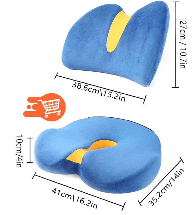 Cojín ergonómico de asiento, protección de cadera y cintura