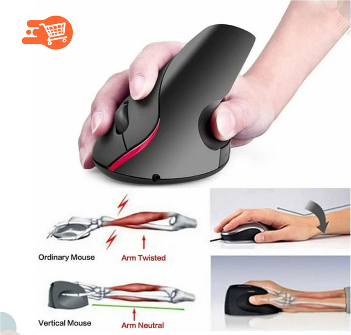 Mouse inalambrico ergonómico vertical