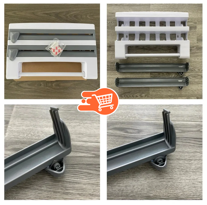 Organizador De Cocina 4 En 1 Porta Rollos