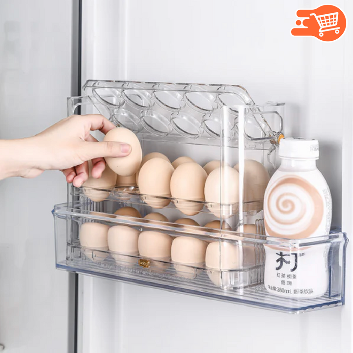 Organizador de Huevos de 3 Niveles (30 Puestos)