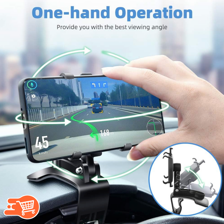 Soporte multifuncional para teléfono celular en el tablero del automóvil