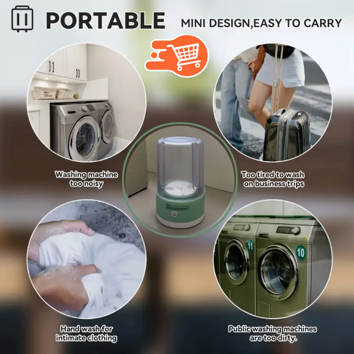 Lavadora portátil compacta pequeña