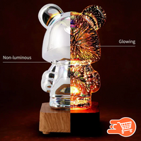 Oso de fuegos artificiales 3D
