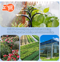 Sistema de riego automático para jardín con curvatura de 360°