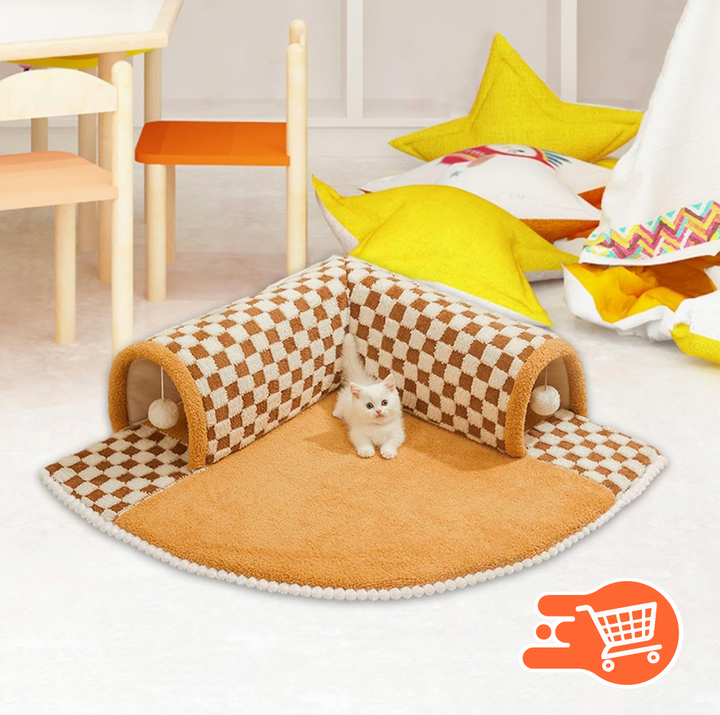 Cama túnel 2 en 1 para gatos