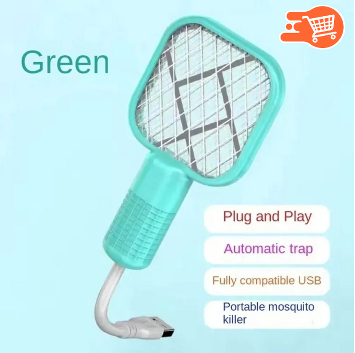 Mini raqueta mata zancudos con luz uv