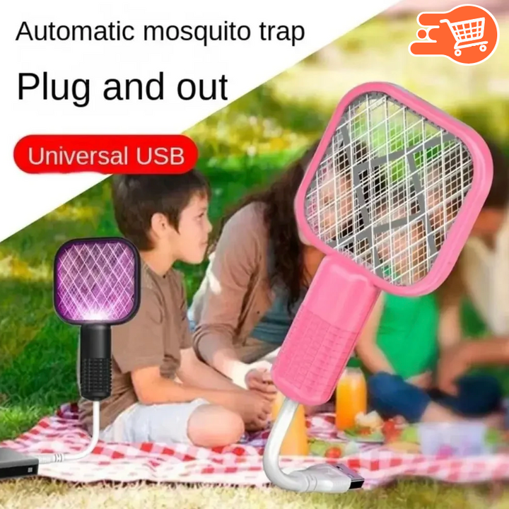 Mini raqueta mata zancudos con luz uv