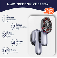 Peine de Masaje Eléctrico con Terapia de Luz Roja