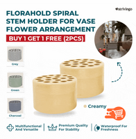 Soporte de tallo en espiral para arreglos florales