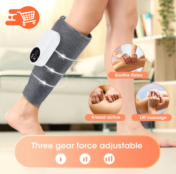 Masajeador eléctrico de piernas, pantorrillas y muslos con compresión de aire caliente