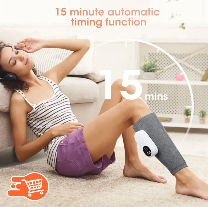 Masajeador eléctrico de piernas, pantorrillas y muslos con compresión de aire caliente