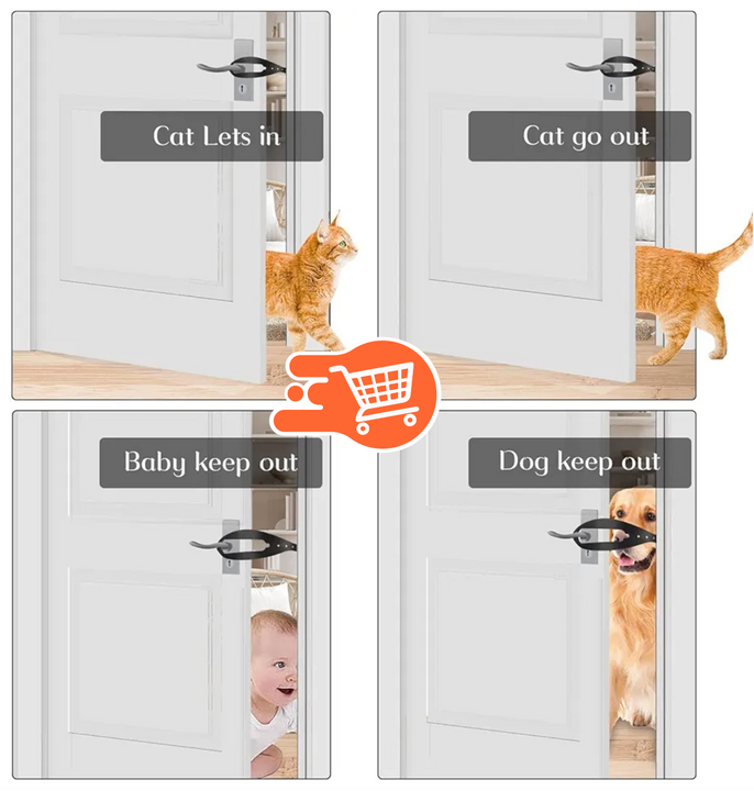 Pestillo de soporte para puerta de gato