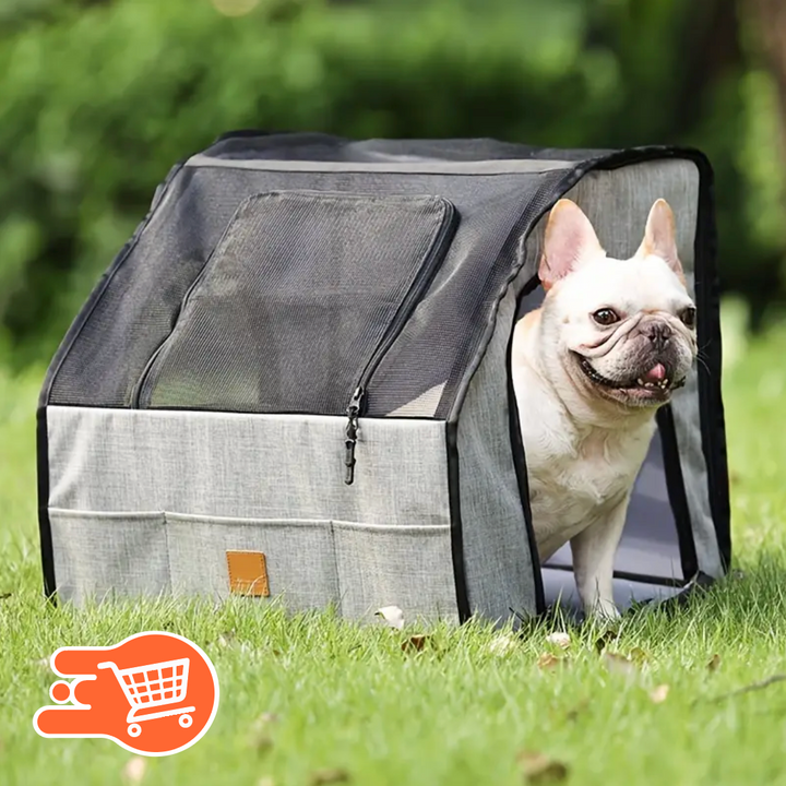 Maletín Plegable de Viaje para Perros con Tres Puertas