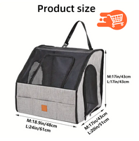 Maletín Plegable de Viaje para Perros con Tres Puertas