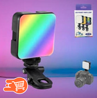 Luz LED Multicolor  recargable | Con Clip Portátil Para Celular