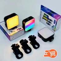 Luz LED Multicolor  recargable | Con Clip Portátil Para Celular