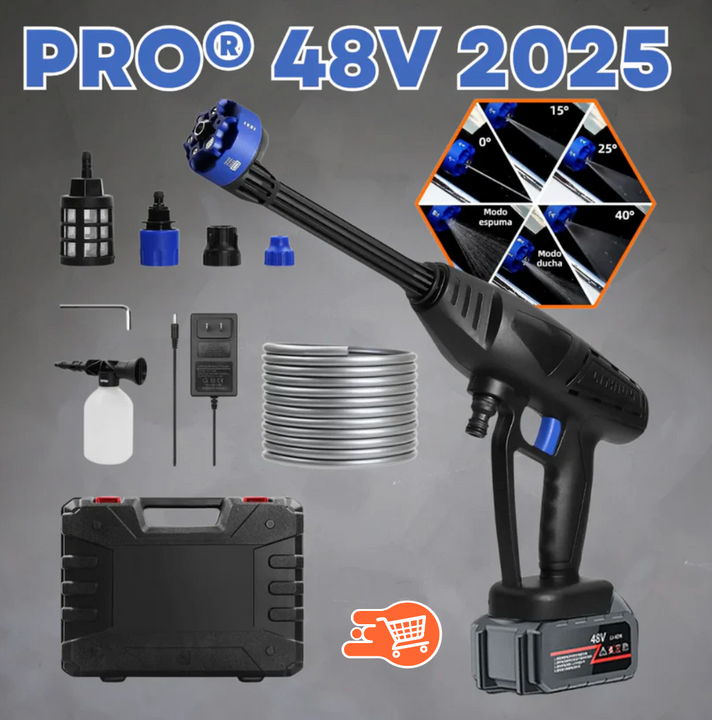 HIDROLAVADORA INALÁMBRICA PORTÁTIL DE ALTA PRESIÓN | VIENE KIT COMPLETO