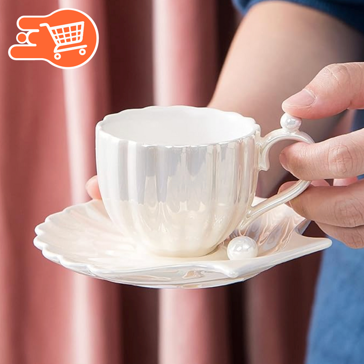 Juego de tazas concha | 3 unidades