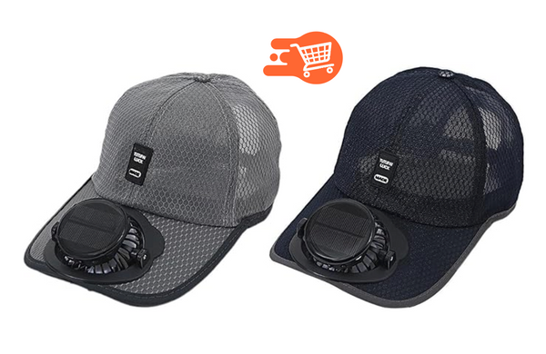 Gorra con ventilador