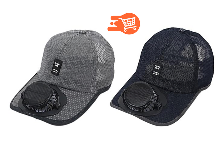Gorra con ventilador