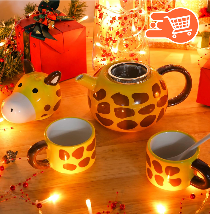 Juego de tazas de Jirafas