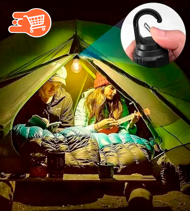 SET Bombilla LED recargable con clip -  7 Metros