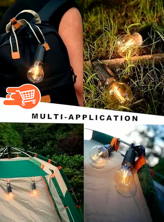 SET Bombilla LED recargable con clip -  7 Metros