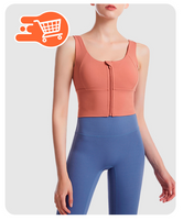 Top Deportivo con Cremallera Frontal |PACK X 2