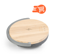 Altavoz de madera clara