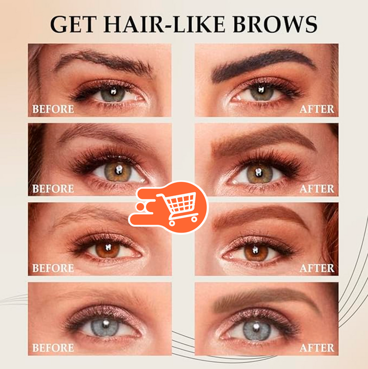 3 Unidades Lápiz de cejas impermeable con acabado natural