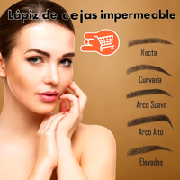 3 Unidades Lápiz de cejas impermeable con acabado natural