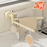 Barra Giratoria De Toallero De Cocina Con Ventosa