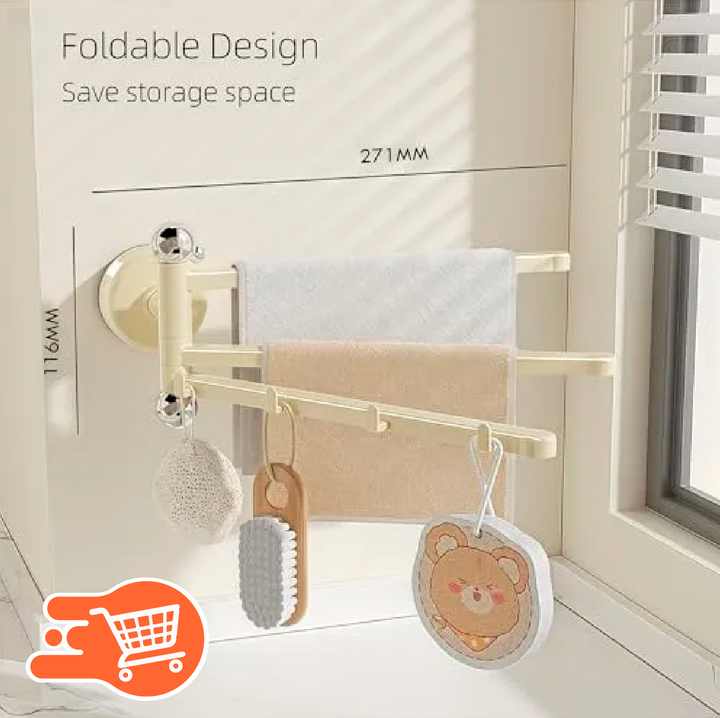 Barra Giratoria De Toallero De Cocina Con Ventosa