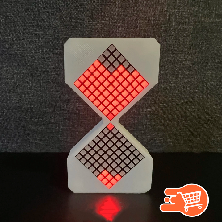 Reloj de arena electrónico impreso en 3D