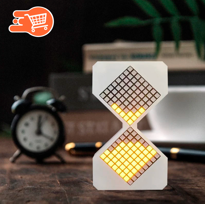 Reloj de arena electrónico impreso en 3D