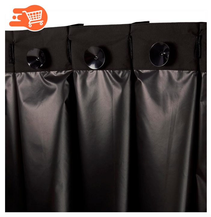 Cortina Blackout Portátil con Ventosas