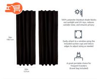 Cortina Blackout Portátil con Ventosas