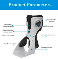 Soporte de tobillo con botón de airbag para entrenamiento y rehabilitación