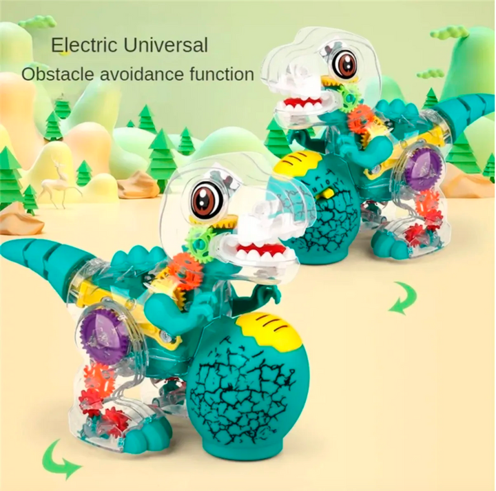 Dinosaurio Transparente Musical con Luces y Movimiento