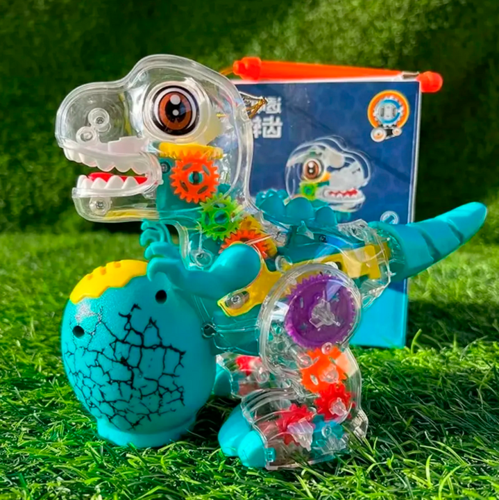 Dinosaurio Transparente Musical con Luces y Movimiento