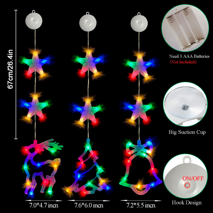 Luces de ventana de Navidad